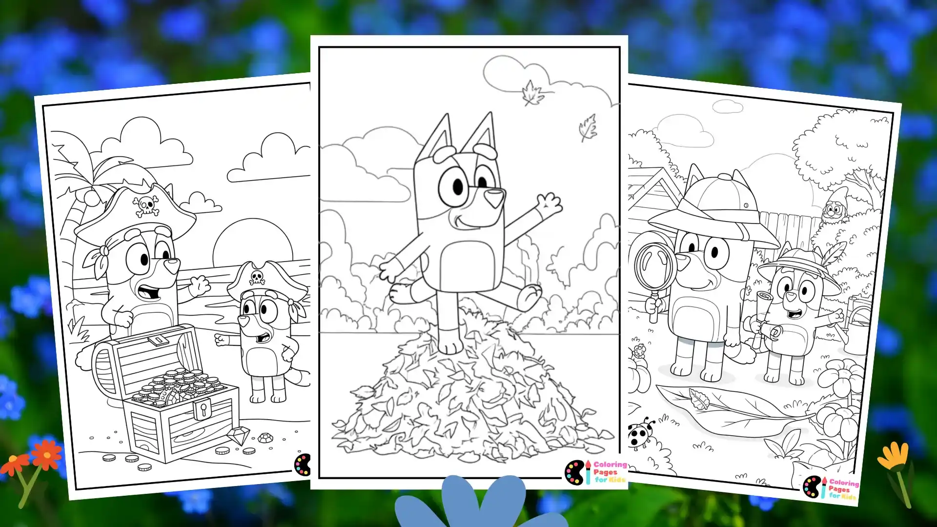 bluey coloring pages