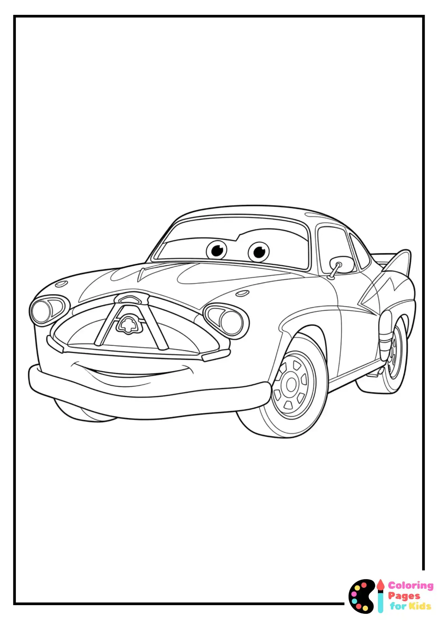 doc hudson standing proudly coloring page