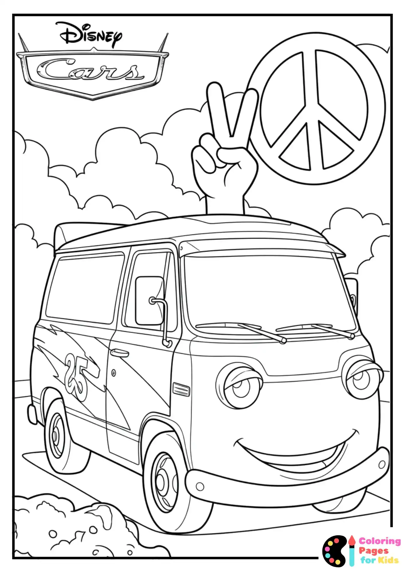fillmore the van coloring page