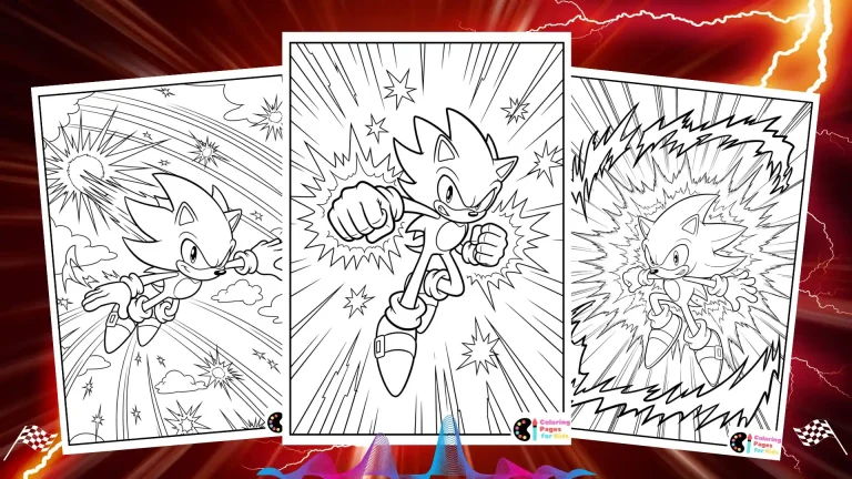 hyper sonic coloring pages