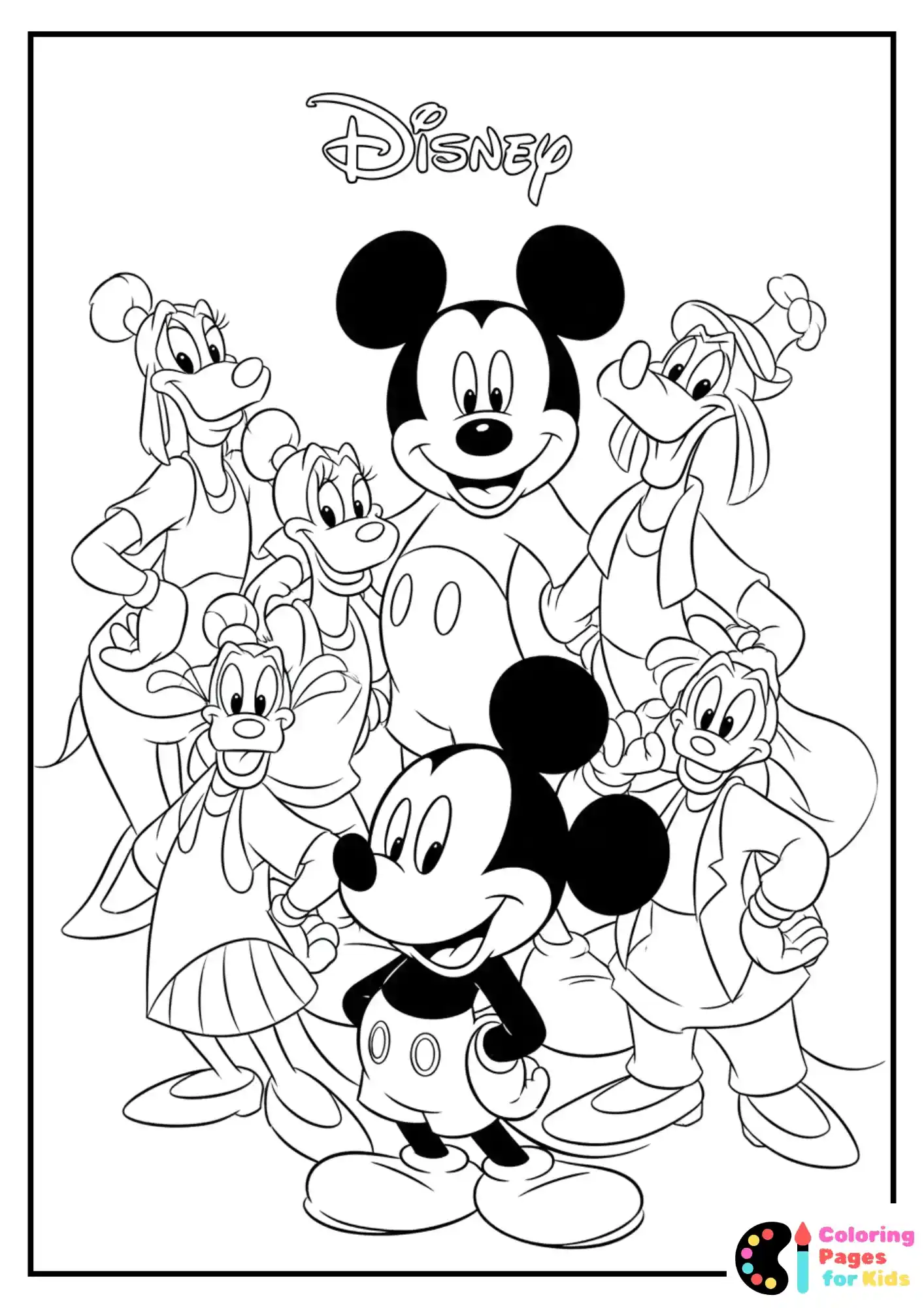 mickey mouse with friends group