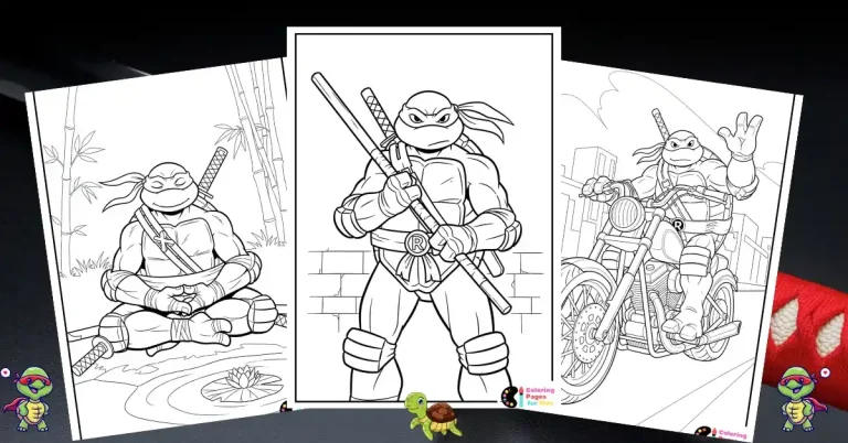 Ninja Turtles Coloring Pages for Kids (Free PDF Printable) 28 ninja turtles coloring pages