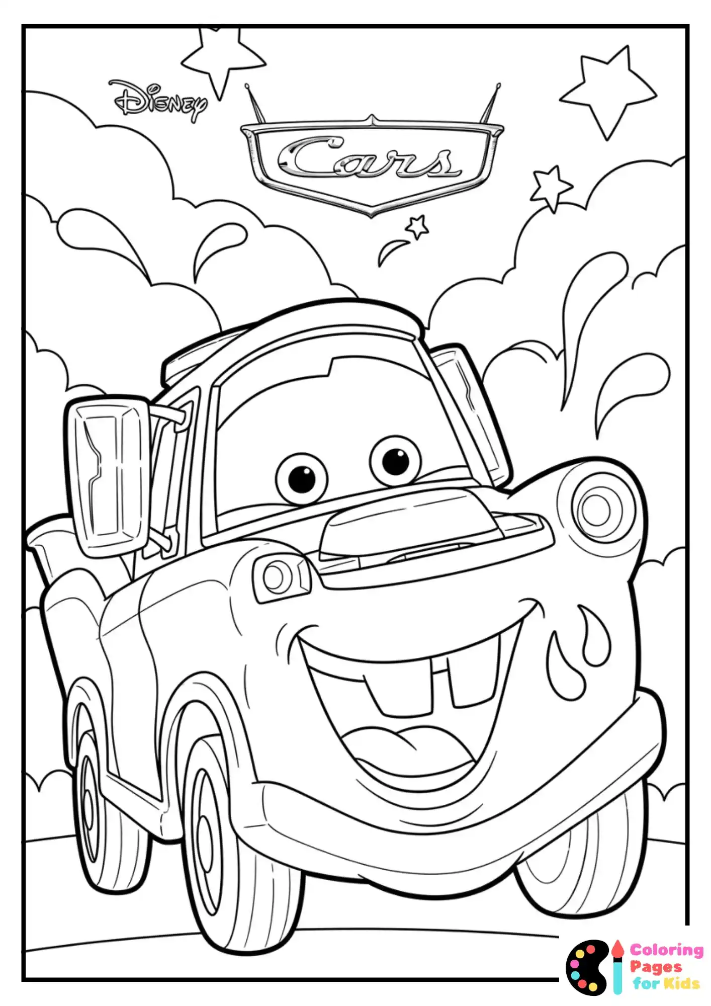 sally and lightning mcqueen driving together