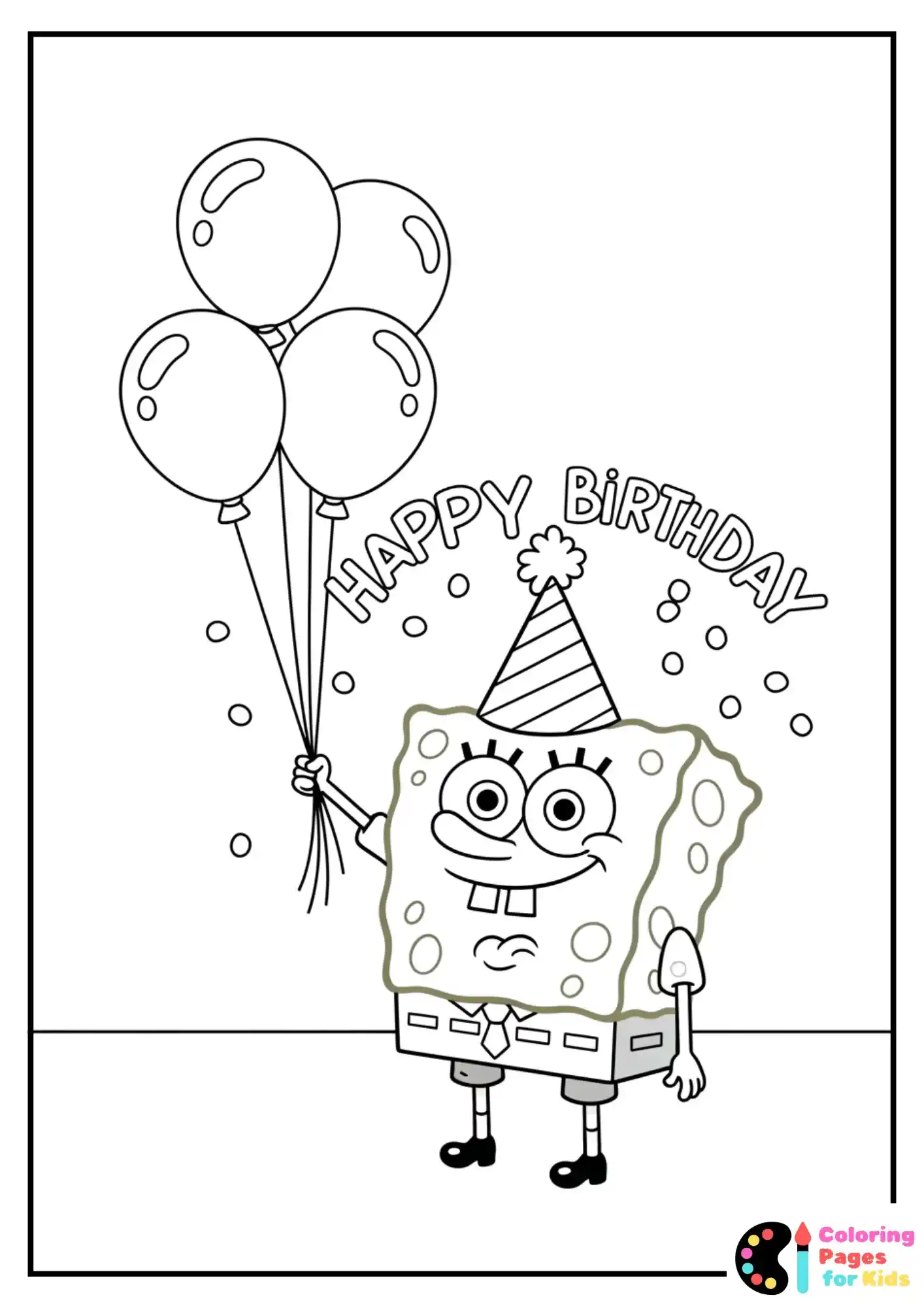 spongebob celebrating birthday