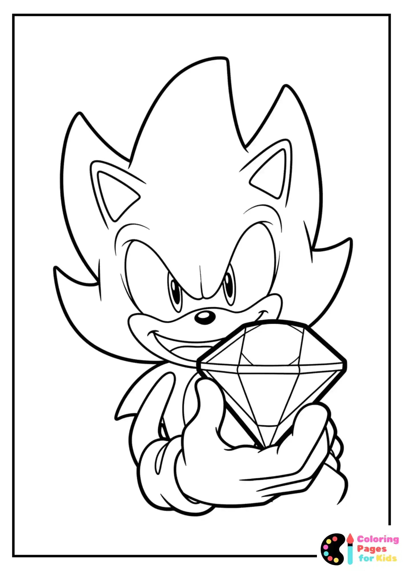super sonic holding chaos emerald