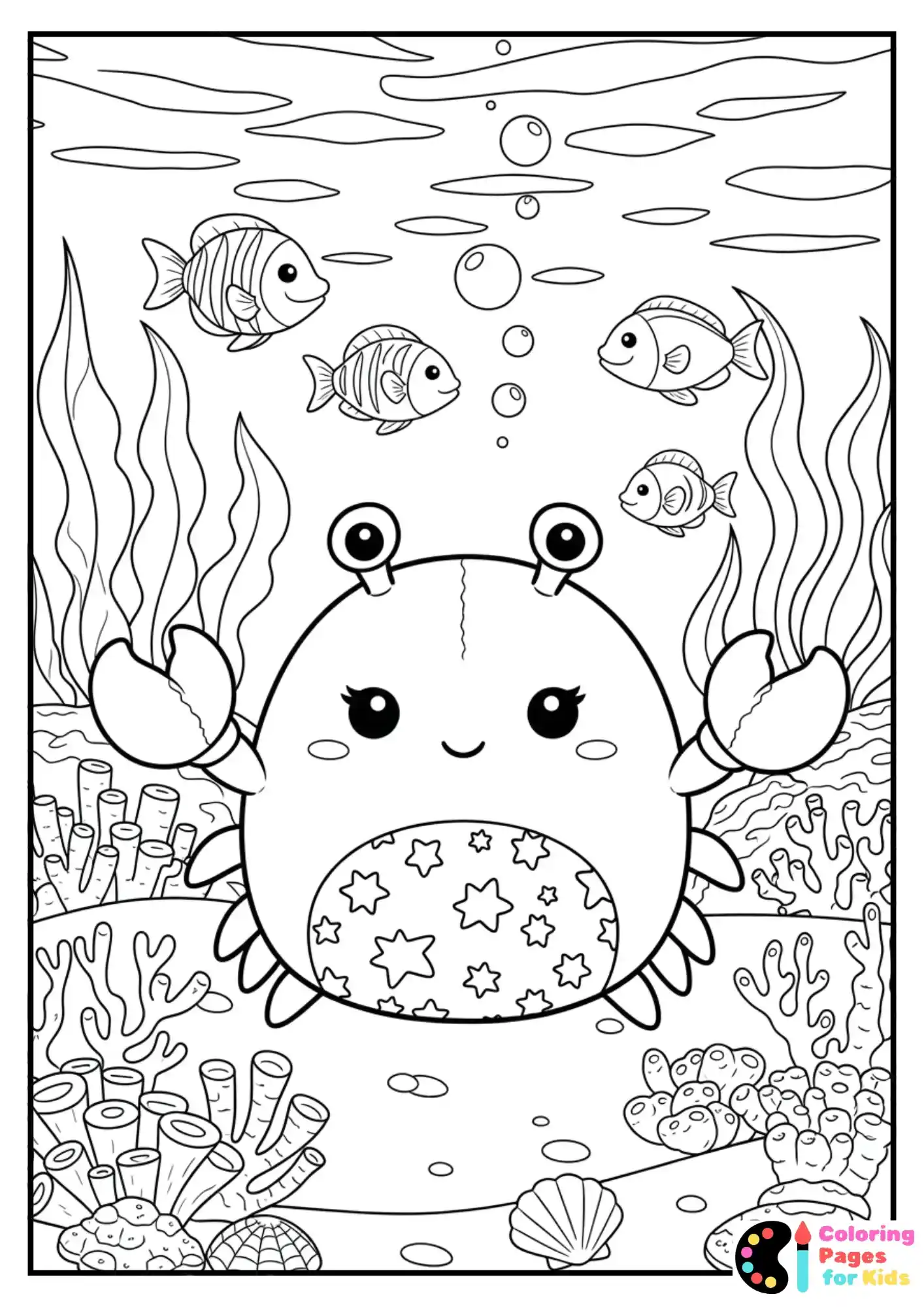 cailey the crab squishmallow coloring page