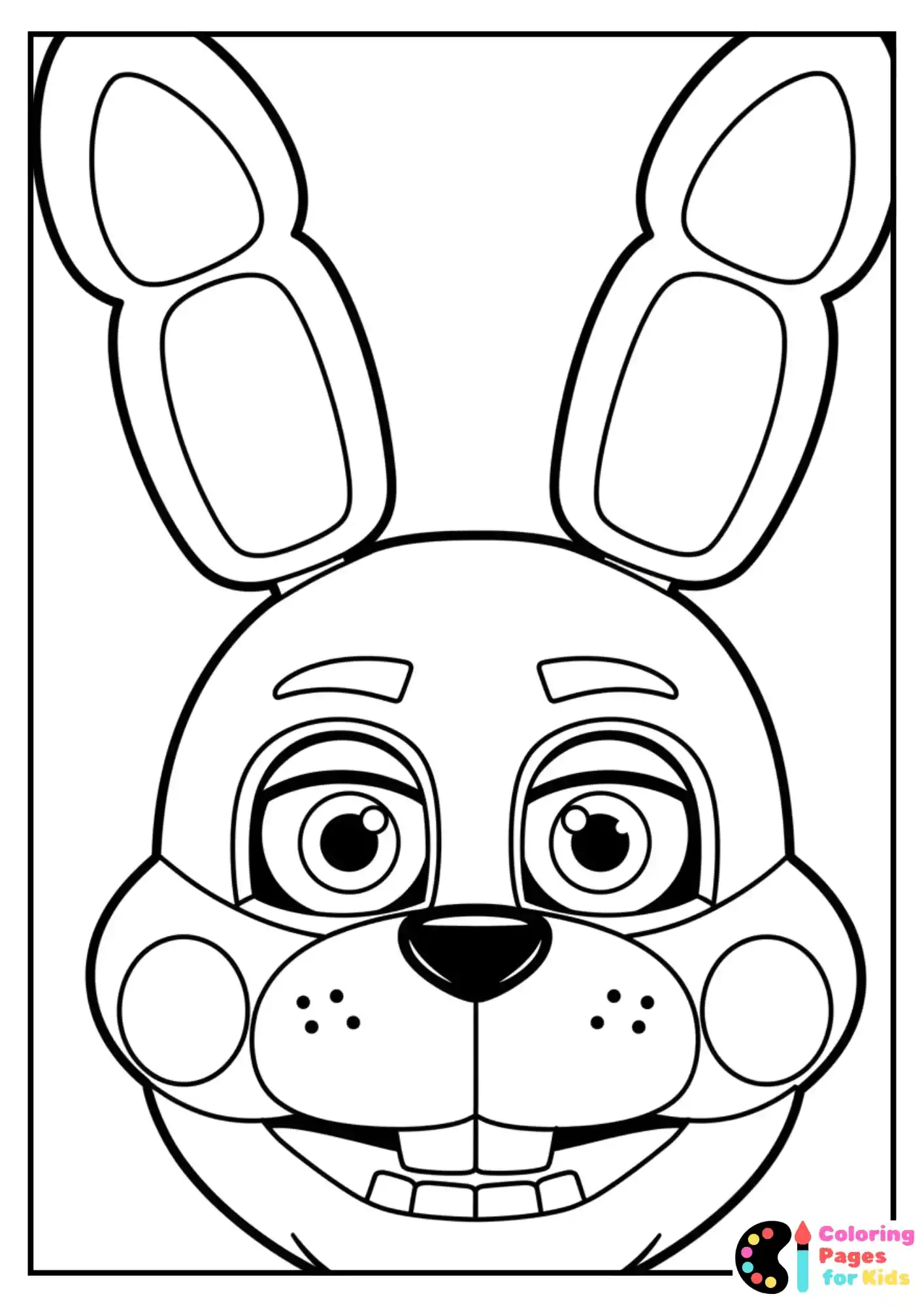chica cupcake close-up coloring sheet