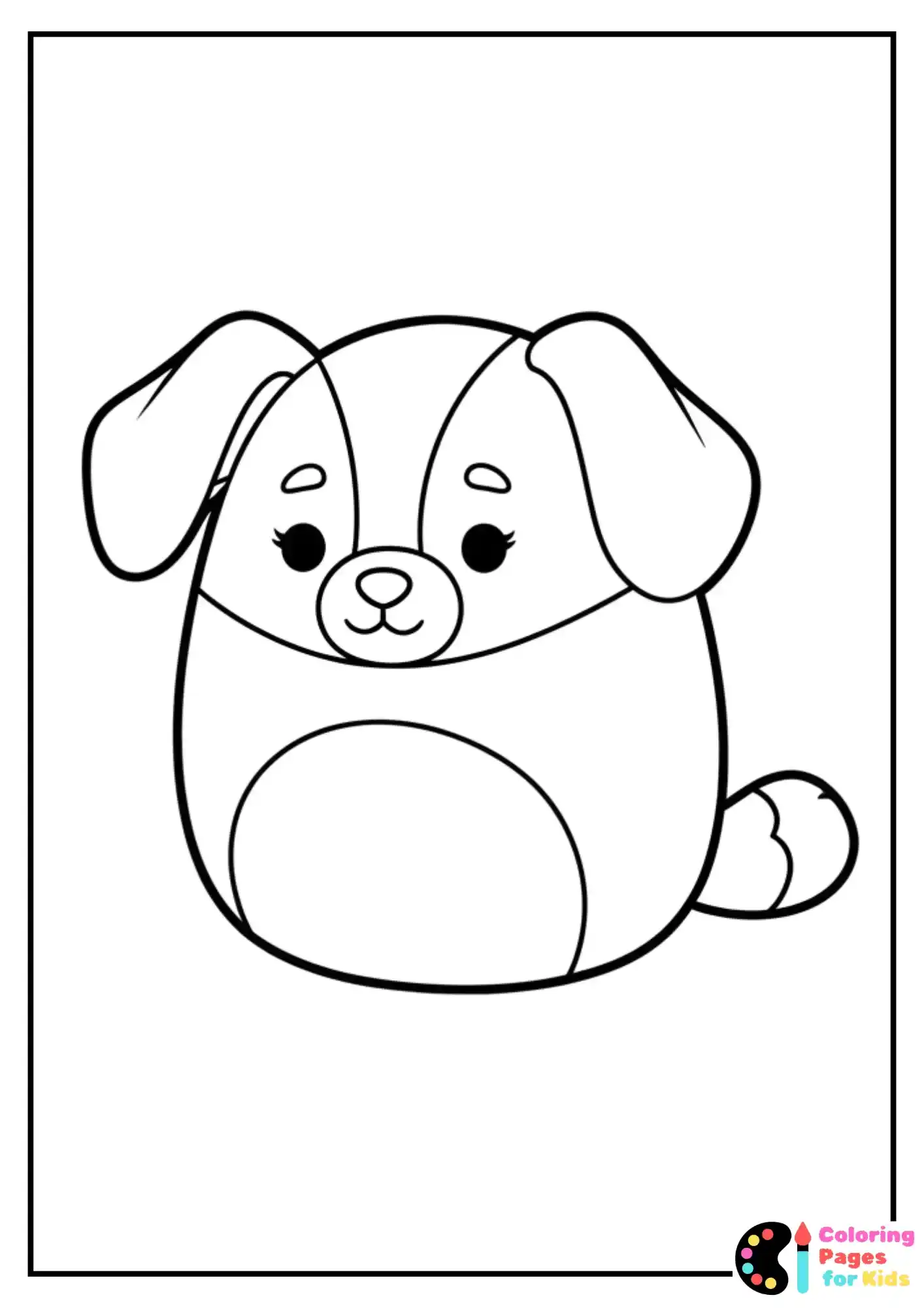 fifi the dox squishmallow coloring sheet