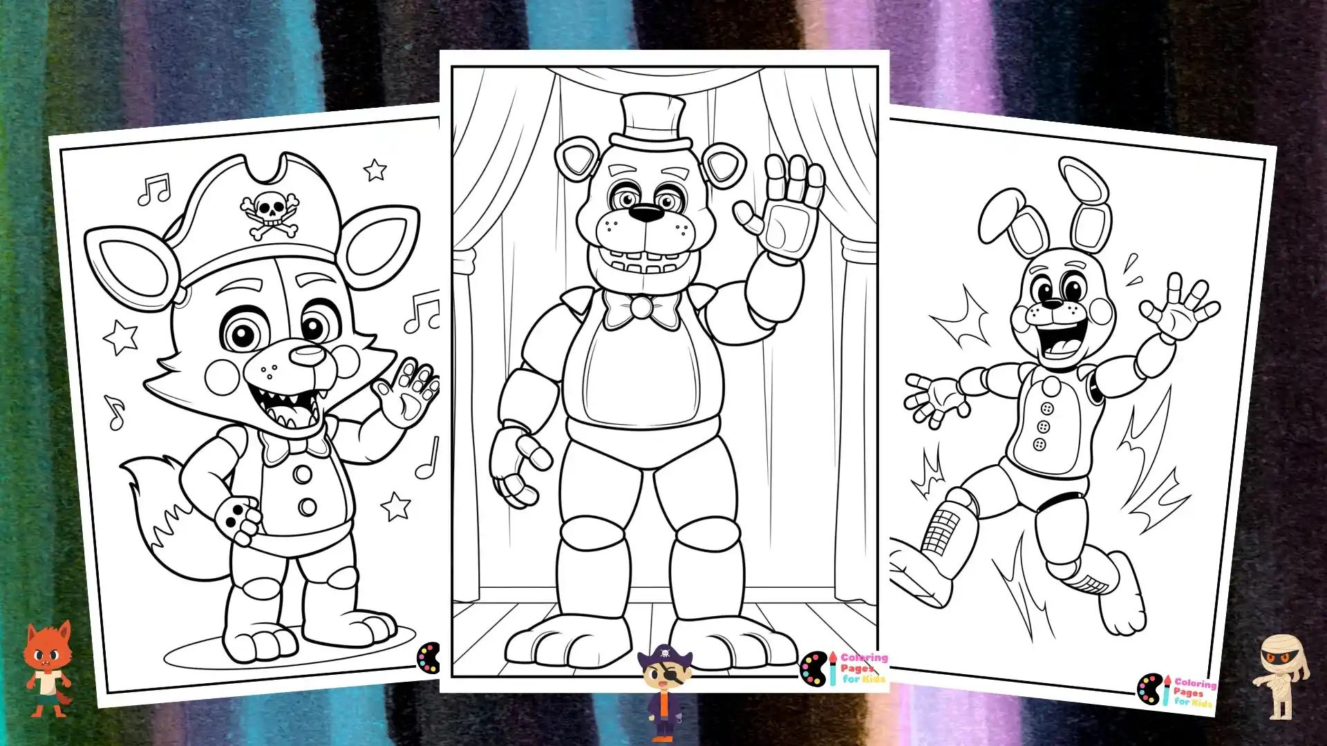 freddy's coloring pages