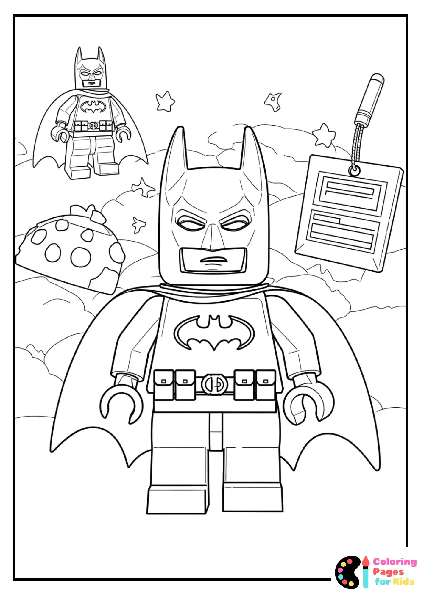 lego batman coloring page