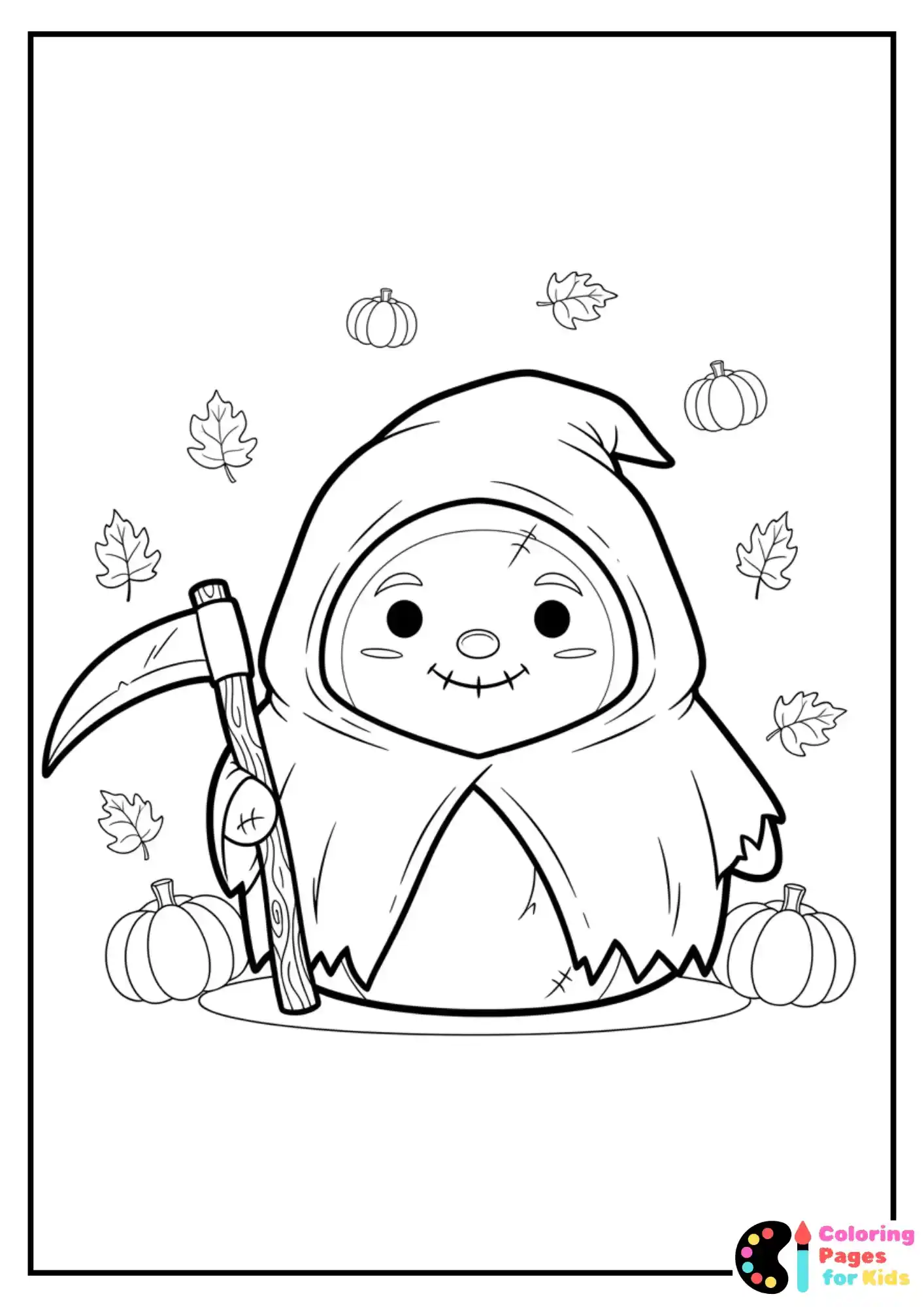 otto the grim reaper squishmallow coloring page