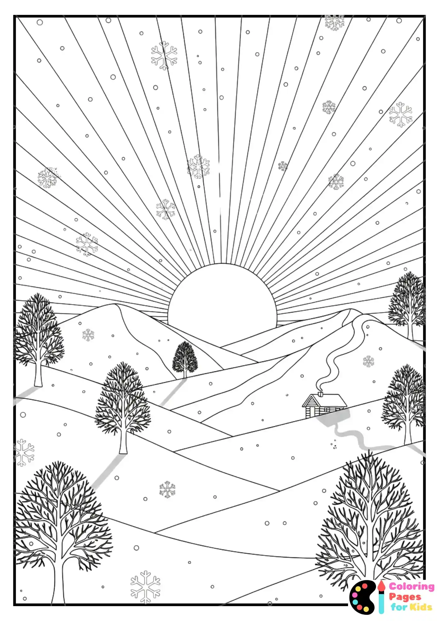 playful turkey in forest coloring page