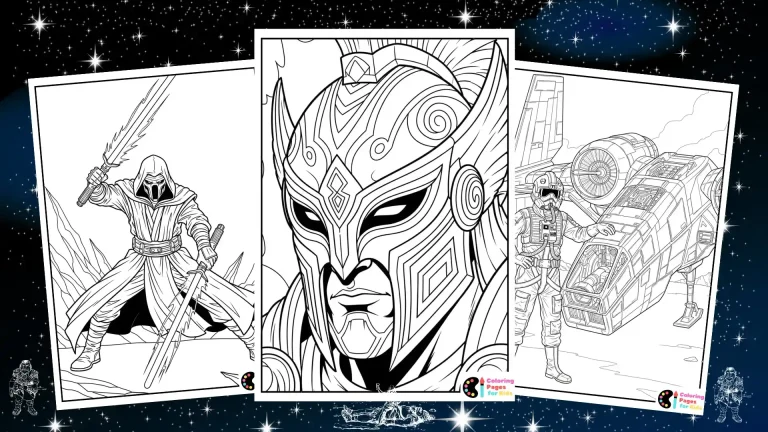 Star Wars Coloring Pages for Kids (Free PDF Printable) 28 star wars coloring pages