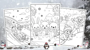 winter coloring pages